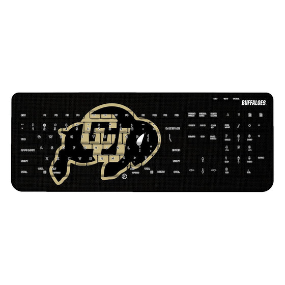 Colorado Buffaloes Solid Wireless USB Keyboard-0
