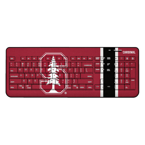 Stanford Cardinal Stripe Wireless USB Keyboard-0