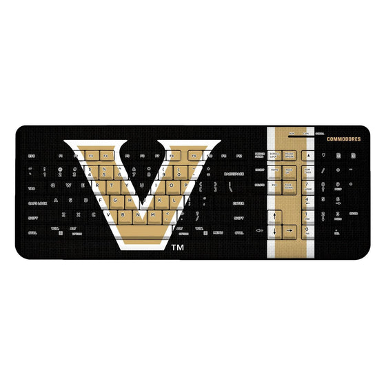 Vanderbilt Commodores Stripe Wireless USB Keyboard-0