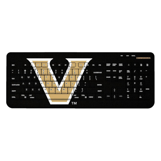 Vanderbilt Commodores Solid Wireless USB Keyboard-0