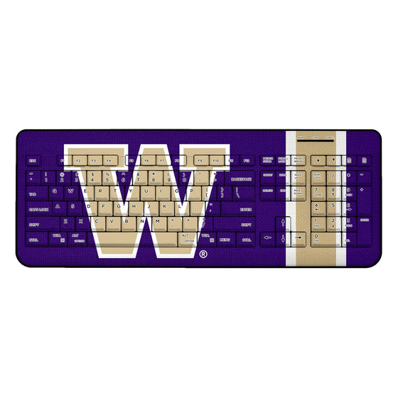 Washington Huskies Stripe Wireless USB Keyboard-0