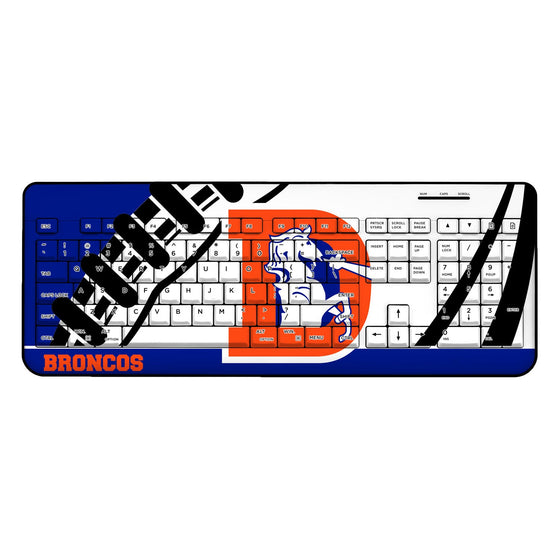 Denver Broncos 1993-1996 Historic Collection Passtime Wireless USB Keyboard - 757 Sports Collectibles