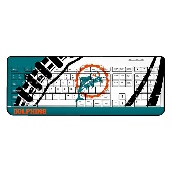 Miami Dolphins 1966-1973 Historic Collection Passtime Wireless USB Keyboard - 757 Sports Collectibles