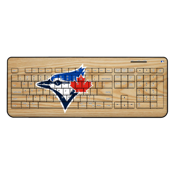 Toronto Blue Jays Wood Bat Wireless USB Keyboard - 757 Sports Collectibles