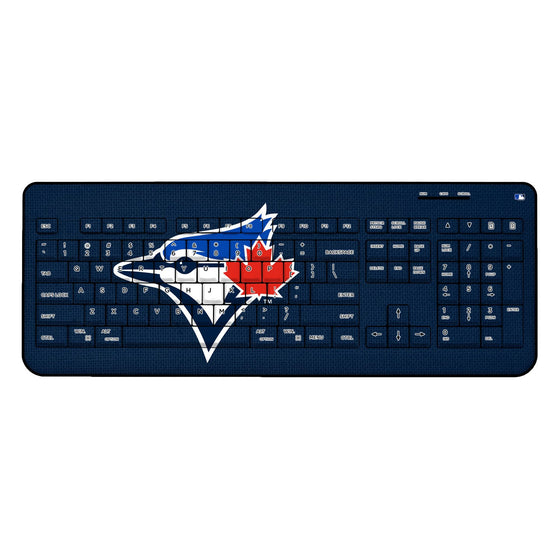 Toronto Blue Jays Solid Wireless USB Keyboard - 757 Sports Collectibles