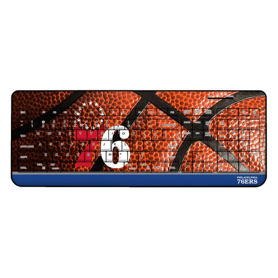 Philadelphia 76ers Basketball Wireless USB Keyboard-0