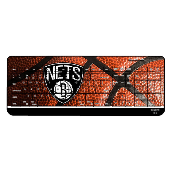 Brooklyn Nets Basketball Wireless USB Keyboard-0