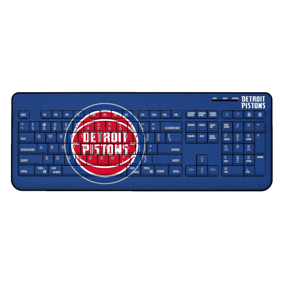 Detroit Pistons Solid Wireless USB Keyboard-0