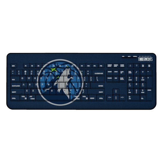 Minnesota Timberwolves Solid Wireless USB Keyboard-0