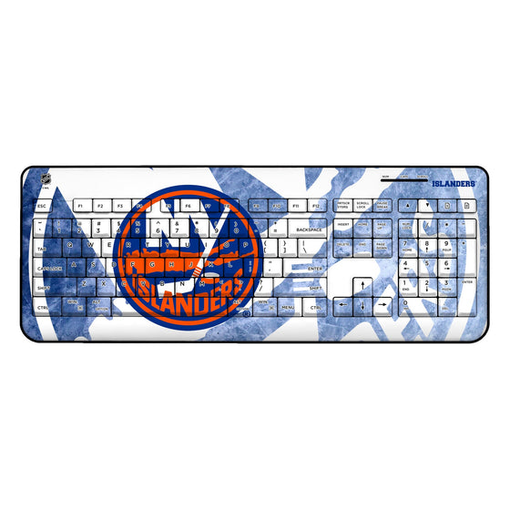 New York Islanders Ice Tilt Wireless USB Keyboard-0