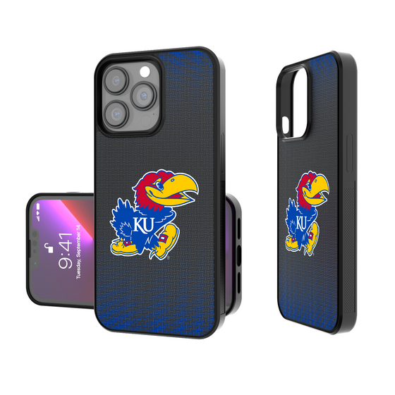 Kansas Jayhawks Linen Bump Phone Case-0