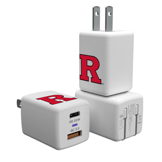 Rutgers Scarlet Knights Insignia USB A/C Charger-0