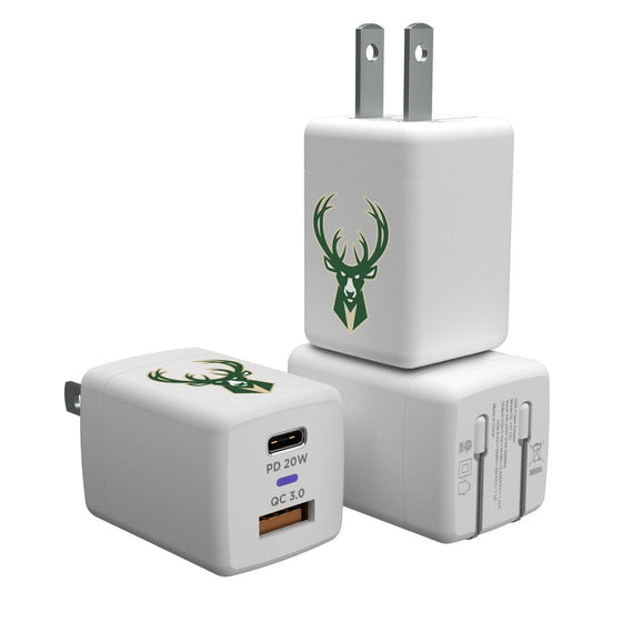 Milwaukee Bucks Insignia USB A/C Charger-0