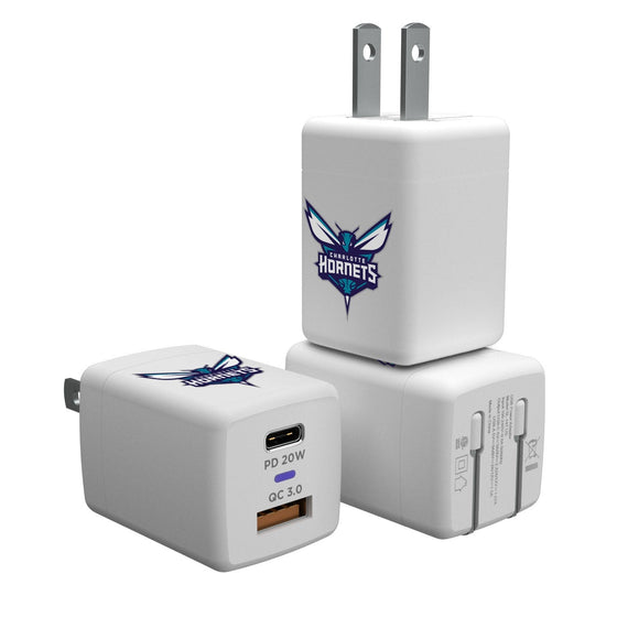 Charlotte Hornets Insignia USB A/C Charger-0