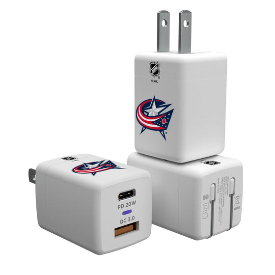 Columbus Blue Jackets Insignia USB-C Charger-0