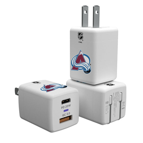 Colorado Avalanche Insignia USB A and C Charger-0