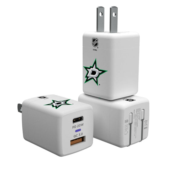 Dallas Stars Insignia USB A and C Charger-0