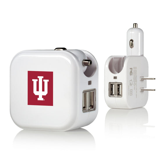 Indiana Hoosiers Insignia 2 in 1 USB Charger-0