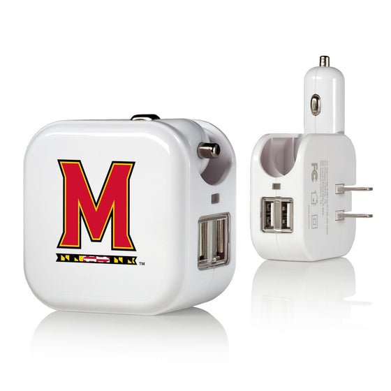Maryland Terrapins Insignia 2 in 1 USB Charger-0