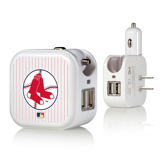 Boston Red Sox 1970-1975 - Cooperstown Collection Pinstripe 2 in 1 USB Charger - 757 Sports Collectibles