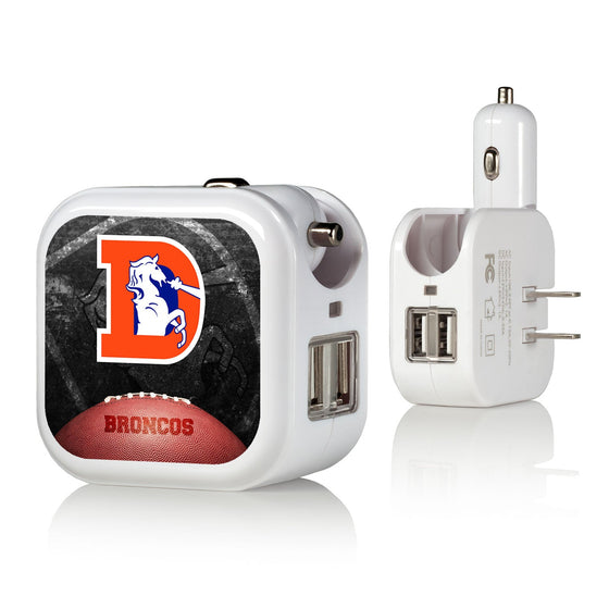 Denver Broncos 1993-1996 Historic Collection Legendary 2 in 1 USB Charger - 757 Sports Collectibles
