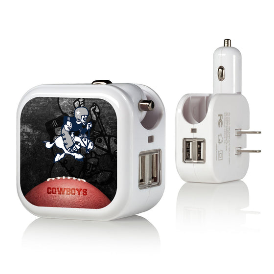 Dallas Cowboys 1966-1969 Historic Collection Legendary 2 in 1 USB Charger - 757 Sports Collectibles