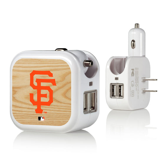 San Fransisco Giants Giants Wood Bat 2 in 1 USB Charger - 757 Sports Collectibles