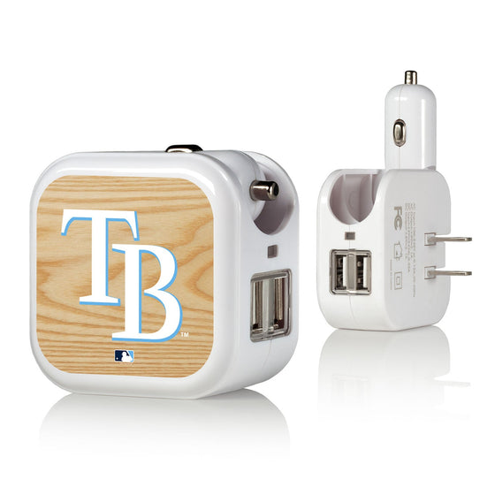 Tampa Bay Rays Rays Wood Bat 2 in 1 USB Charger - 757 Sports Collectibles