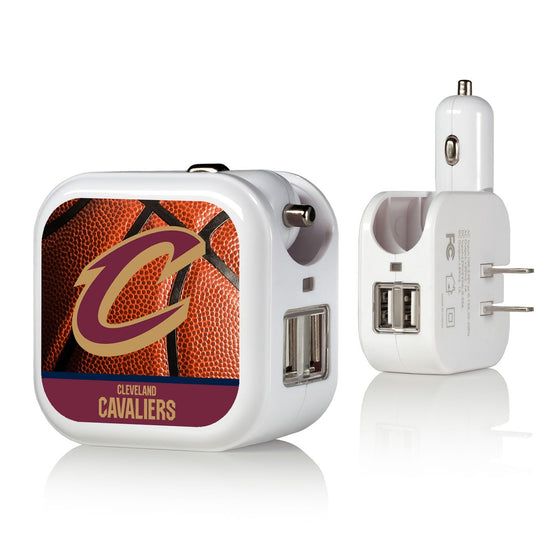 Cleveland Cavaliers Basketball 2 in 1 USB Charger-0