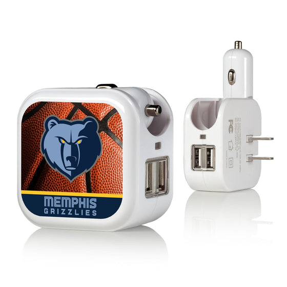 Memphis Grizzlies Basketball 2 in 1 USB Charger-0
