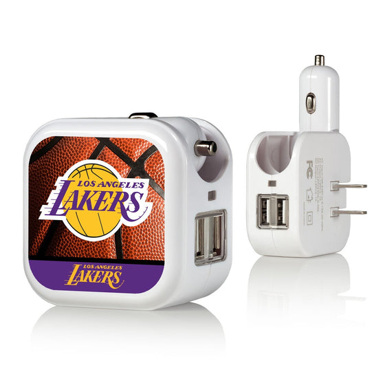 Los Angeles Lakers Basketball 2 in 1 USB Charger-0