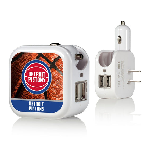 Detroit Pistons Basketball 2 in 1 USB Charger-0