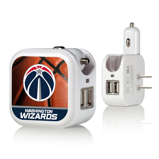 Washington Wizards Basketball 2 in 1 USB Charger-0