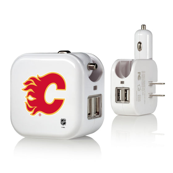 Calgary Flames Insignia 2 in 1 USB Charger-0