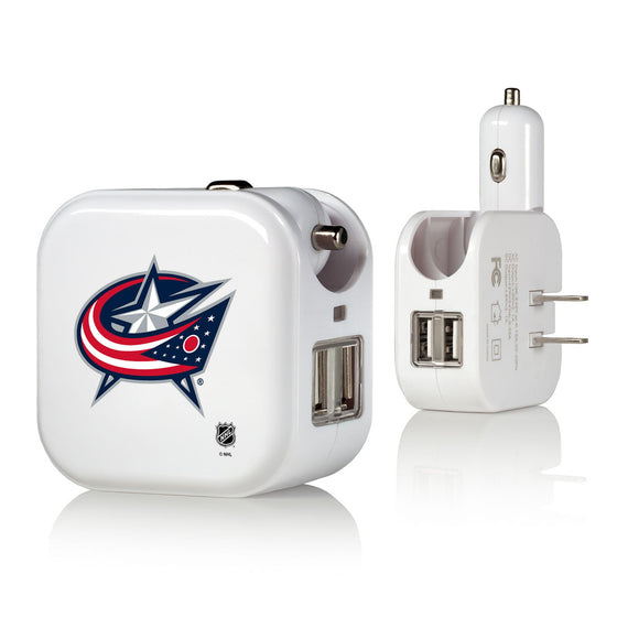 Columbus Blue Jackets Insignia 2 in 1 USB Charger-0