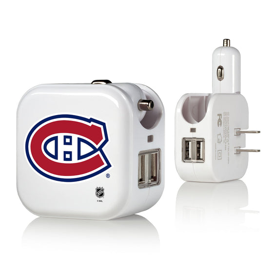 Montreal Canadiens Insignia 2 in 1 USB Charger-0