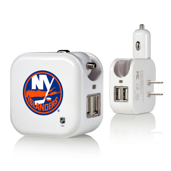 New York Islanders Insignia 2 in 1 USB Charger-0