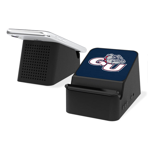 Gonzaga Bulldogs Solid Wireless Charging Station and Bluetooth Speaker-0