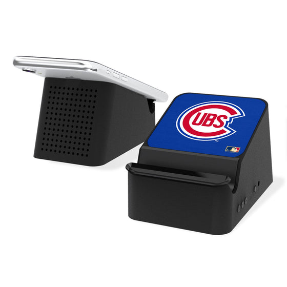 Chicago Cubs 1948-1956 - Cooperstown Collection Solid Wireless Charging Station and Bluetooth Speaker - 757 Sports Collectibles