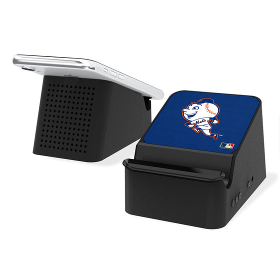 New York Mets 2014 - Cooperstown Collection Solid Wireless Charging Station and Bluetooth Speaker - 757 Sports Collectibles