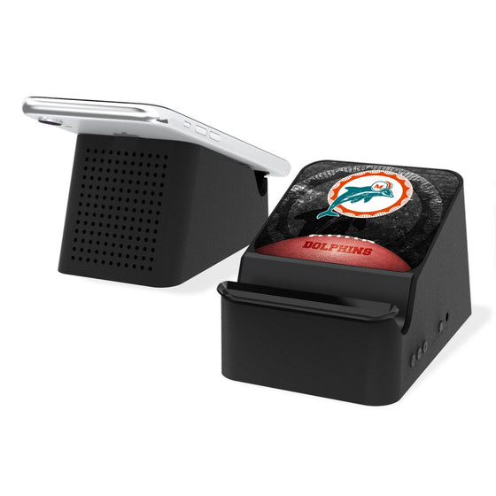 Miami Dolphins 1966-1973 Historic Collection Legendary Wireless Charging Station and Bluetooth Speaker - 757 Sports Collectibles