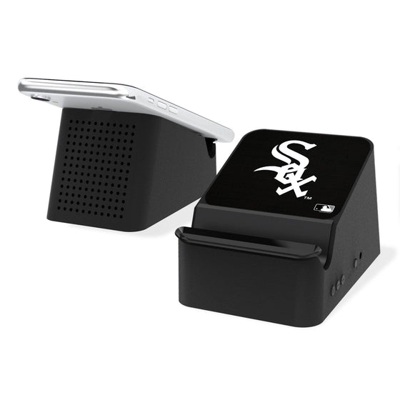 Chicago White Sox White Sox Solid Wireless Charging Station and Bluetooth Speaker - 757 Sports Collectibles