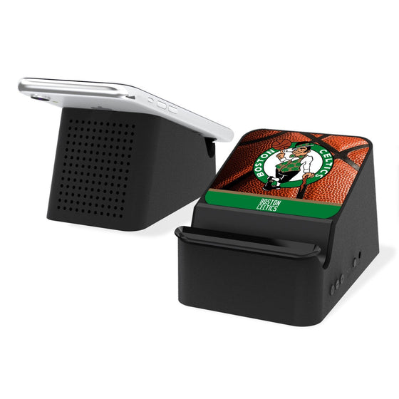 Boston Celtics Basketball Wireless Charging Station and Bluetooth Speaker-0