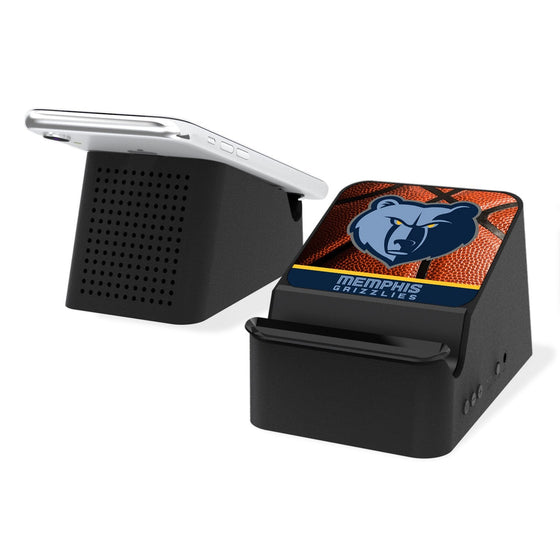 Memphis Grizzlies Basketball Wireless Charging Station and Bluetooth Speaker-0