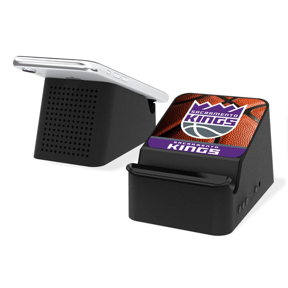 Sacramento Kings Basketball Wireless Charging Station and Bluetooth Speaker-0