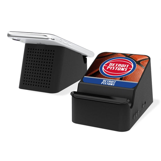 Detroit Pistons Basketball Wireless Charging Station and Bluetooth Speaker-0