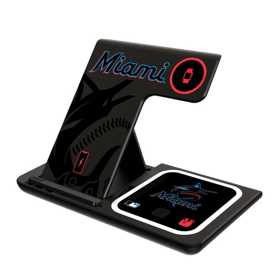Miami Marlins Tilt 3 in 1 Charging Station - 757 Sports Collectibles