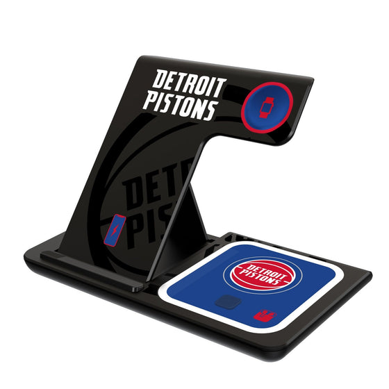 Detroit Pistons Tilt 3 in 1 Charging Station-0
