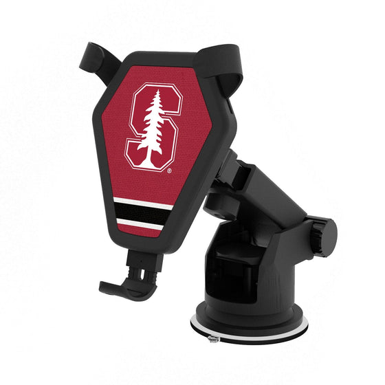 Stanford Cardinal Stripe Wireless Car Charger-0