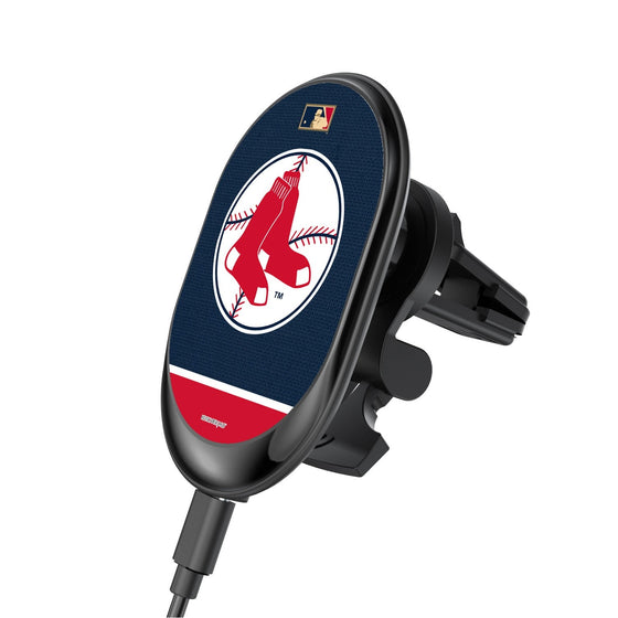 Boston Red Sox 1970-1975 - Cooperstown Collection Solid Wordmark Wireless Car Charger - 757 Sports Collectibles